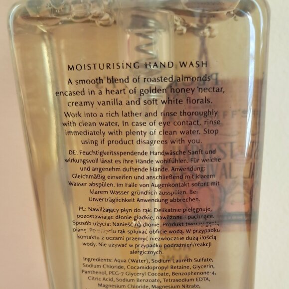 Pecksniff's  England Honey and Almond Luxury Moisturizing Handwash. - Picture 6 of 8